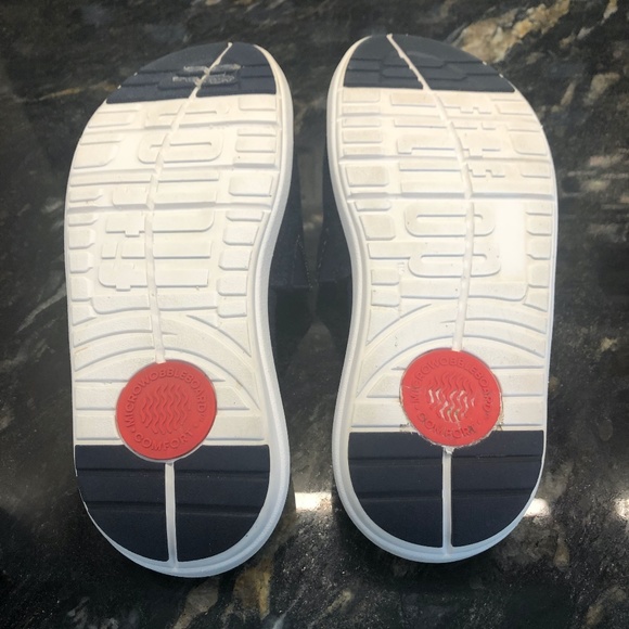 Fitflop Women Sandal Loosh Luxe Slide Size 6 Blue Denim - Picture 9 of 10